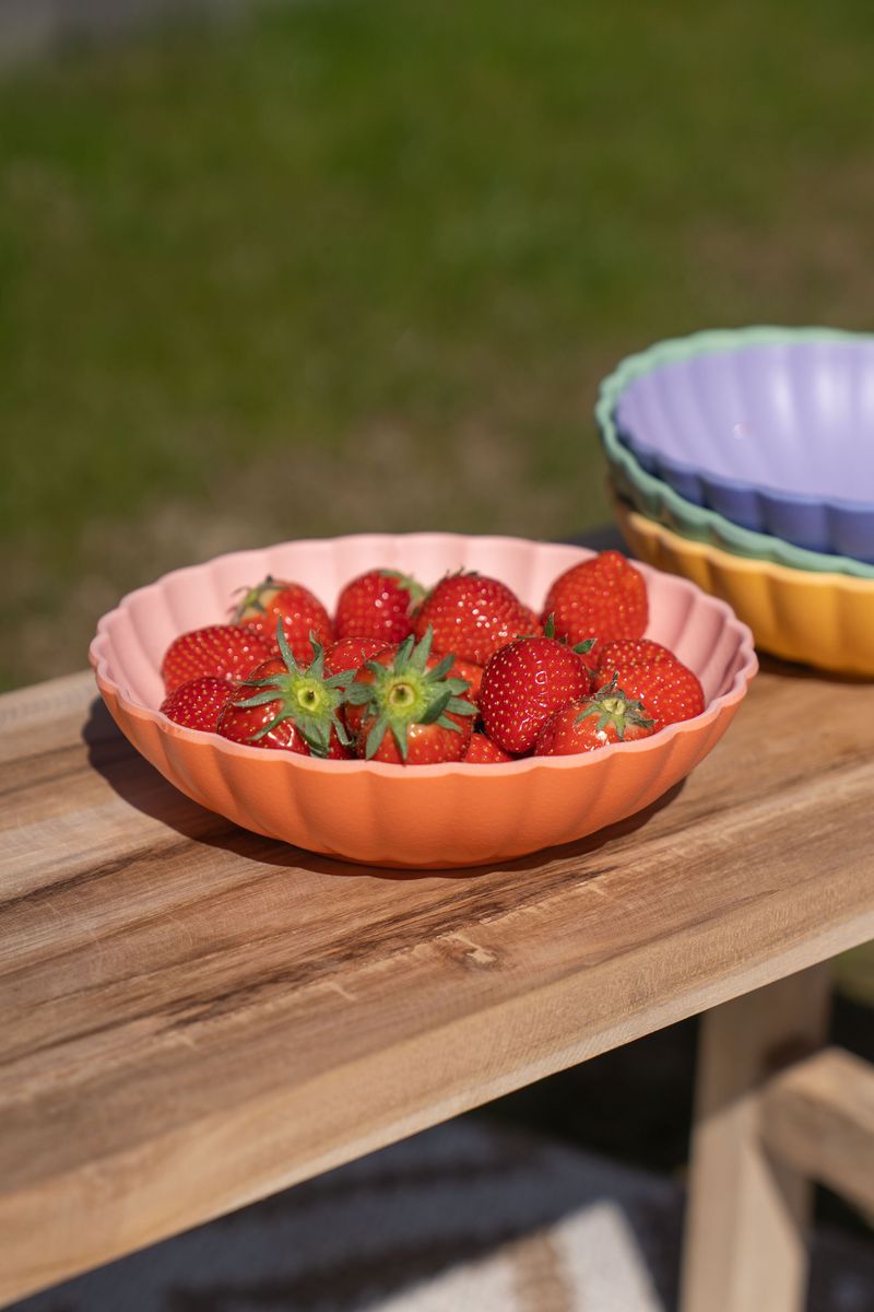 Soft skål – Ø19 cm – korall