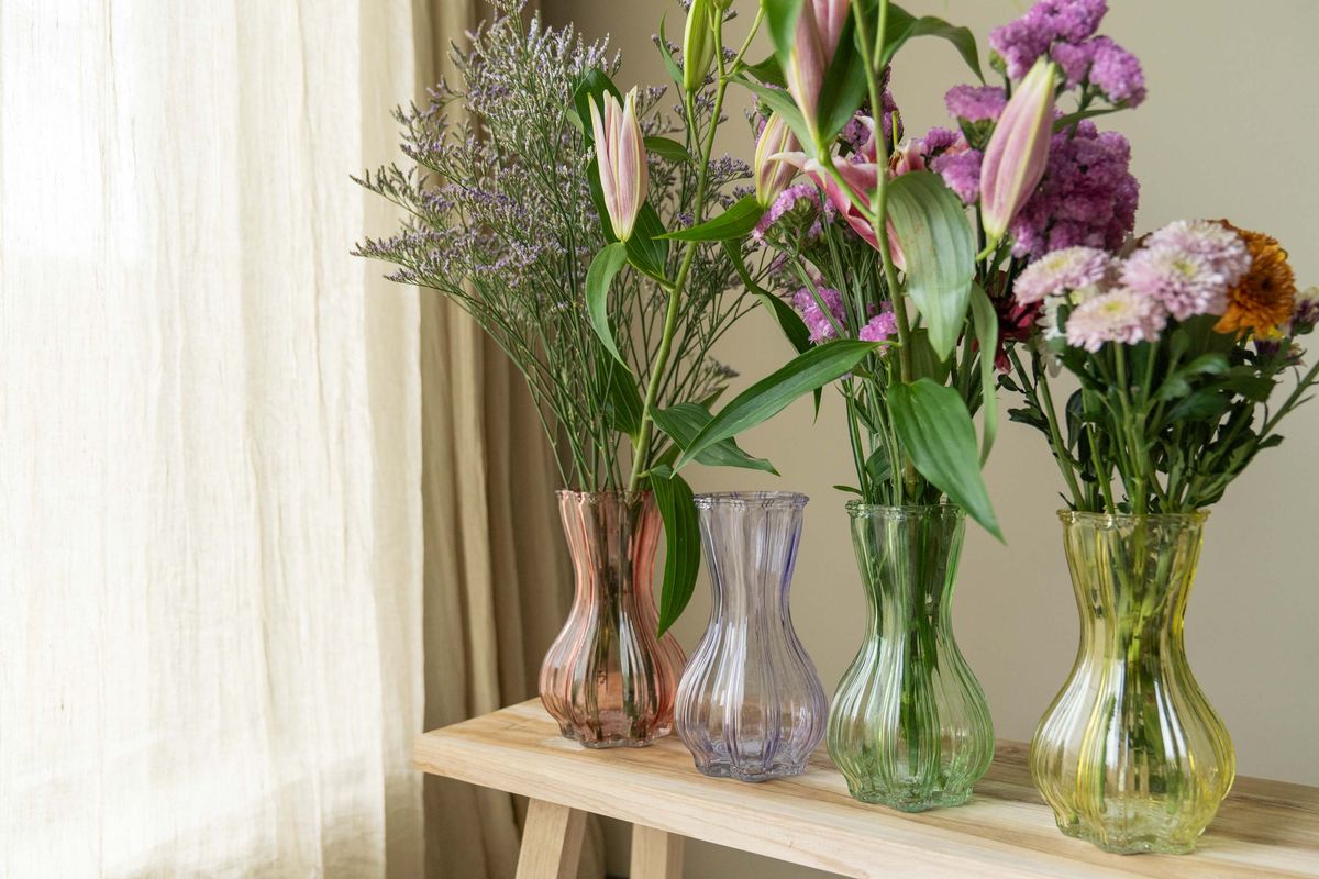 Glassvase – grønn