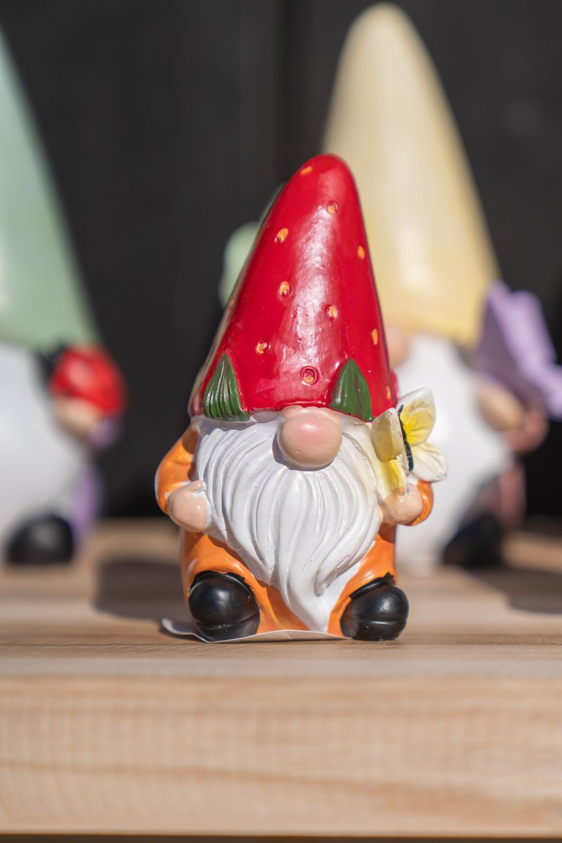 Nisse med frukthatt – liten – jordbær