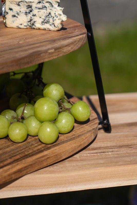 Serveringsstativ i tre – 2 etasjer
