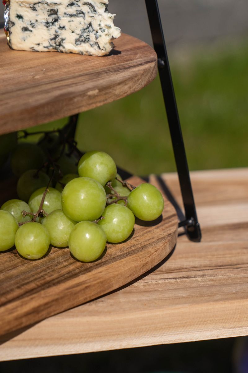 Serveringsstativ i tre – 2 etasjer