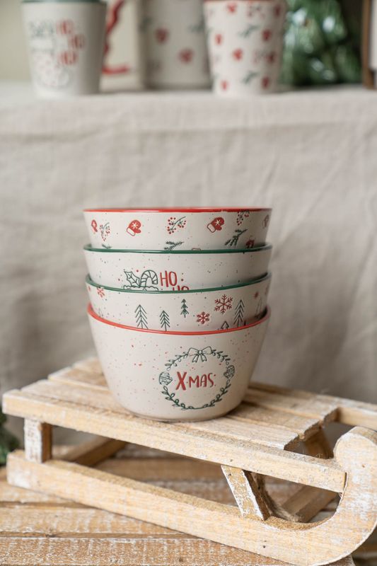 Julehilsen Skål 14cm - Xmas
