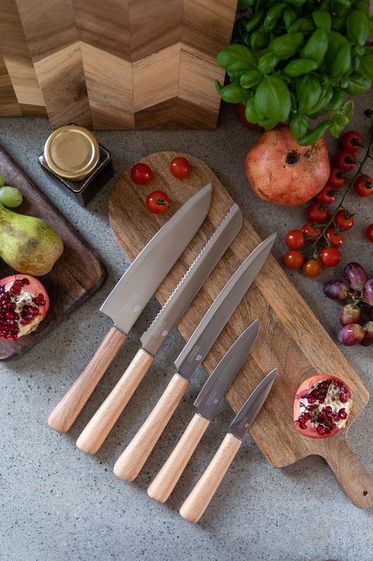 Knivsett - Rustfritt Stål 5pk