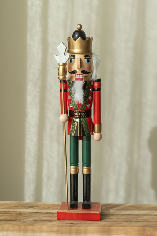 Nøtteknekker Rød/Grønn/Svart 50cm - Versjon 4