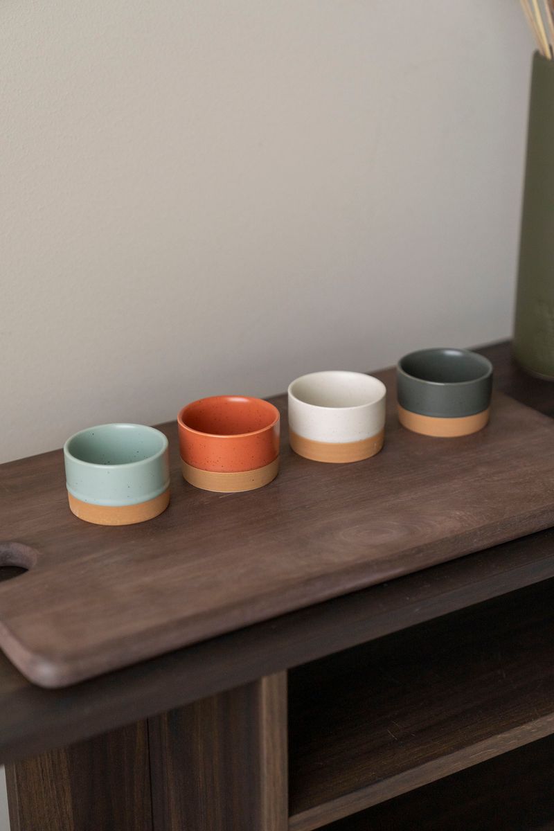 Keramikk Skåler 4pk - 6,5x4cm