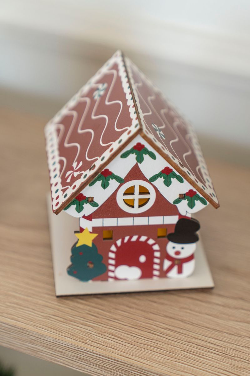 Treby - Pepperkakehus 9cm Snømann