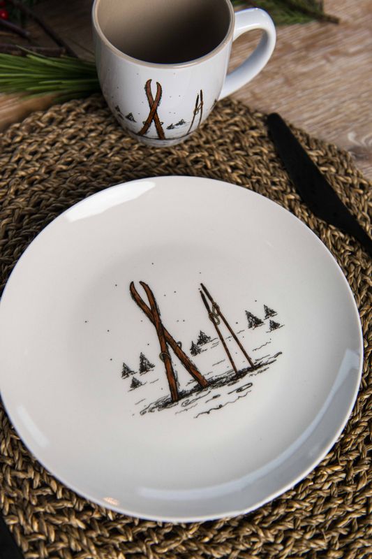 4 x Sirdal Ski & Stav Tallerken 20 cm