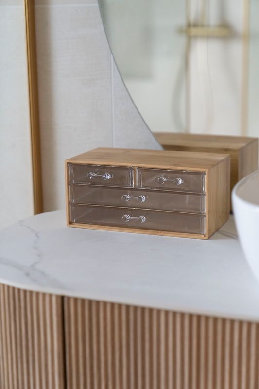 Smykkeoppbevaring Bambus - 23x15x10cm