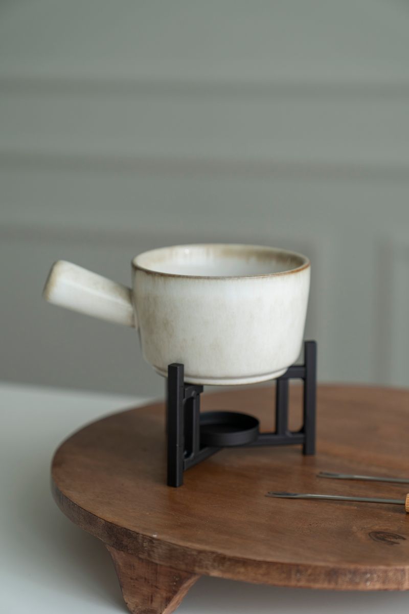 Fondue Sett - Beige
