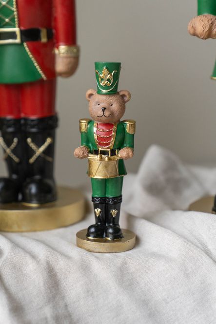 Hovedbilde Nøtteknekker Bjørn 18cm - Grønn