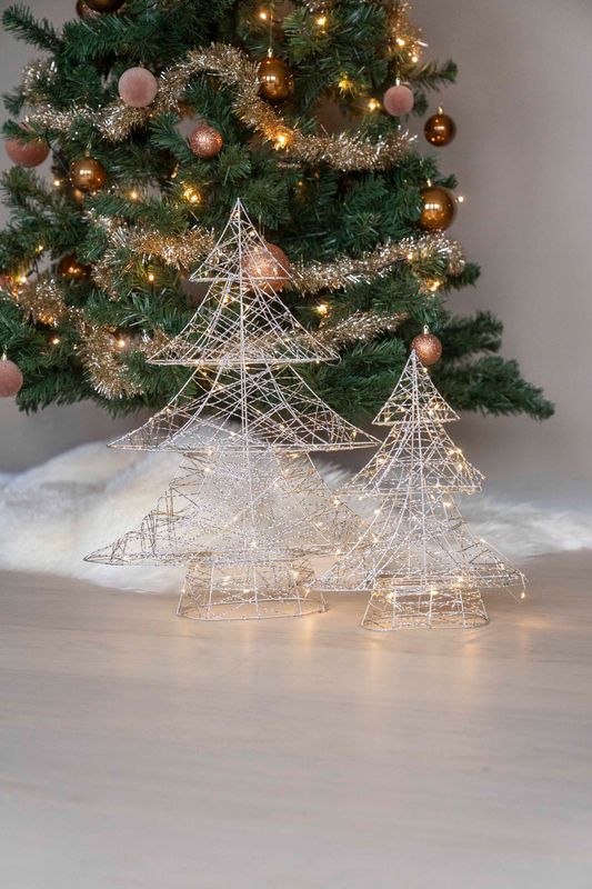 LED Tre 60cm Sølv