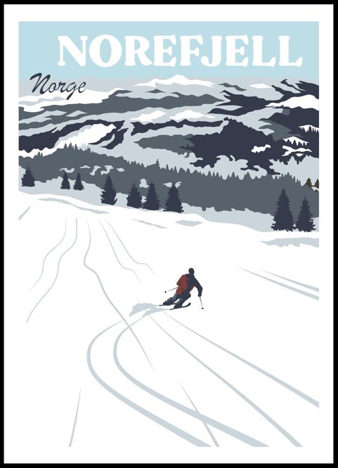 Hovedbilde Poster - Norefjell