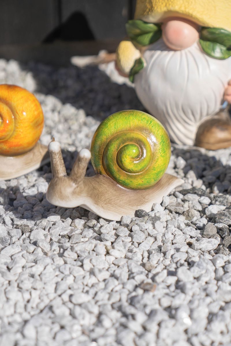 Dekorsnegle 22,5x10,5x12,5cm - Grønn