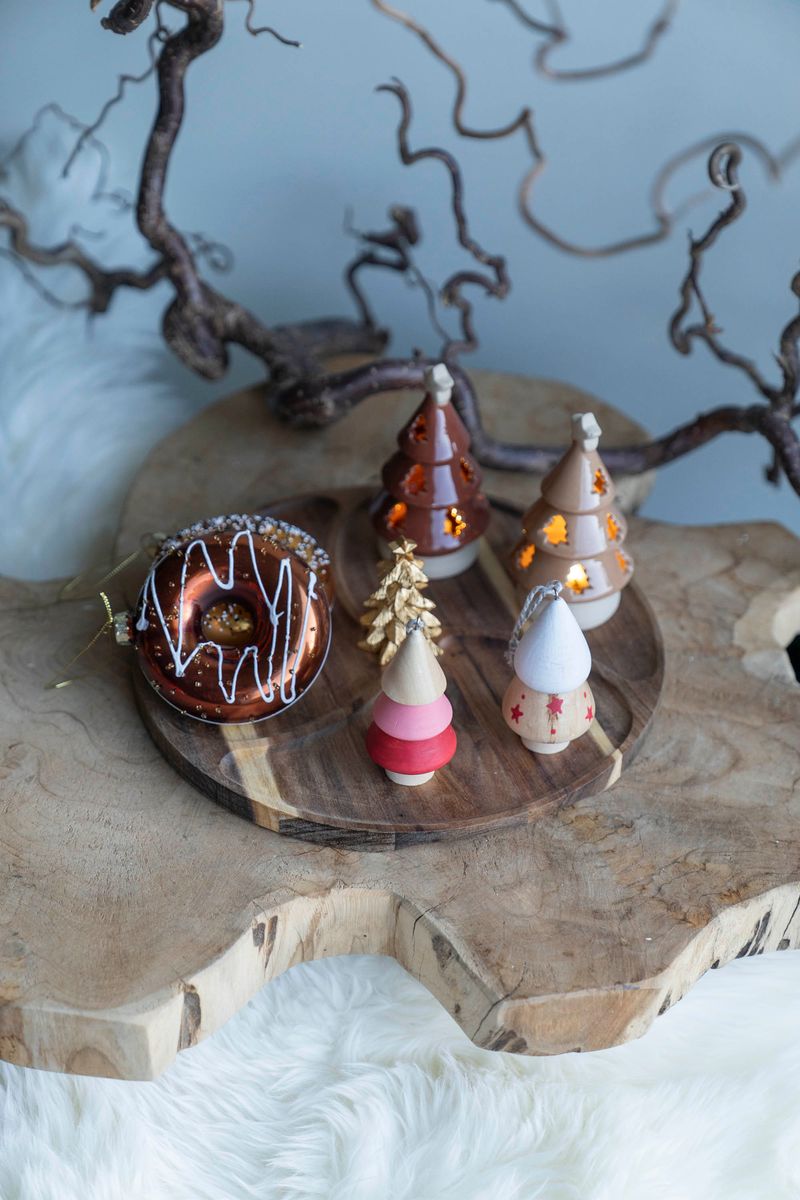 Serveringsfjøl m/Juletre Gull