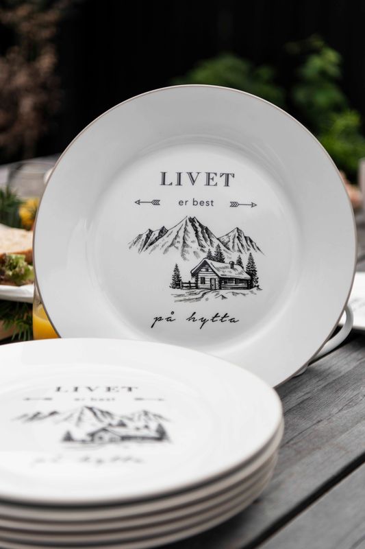HYTTE - 4pk Tallerken 26,5cm