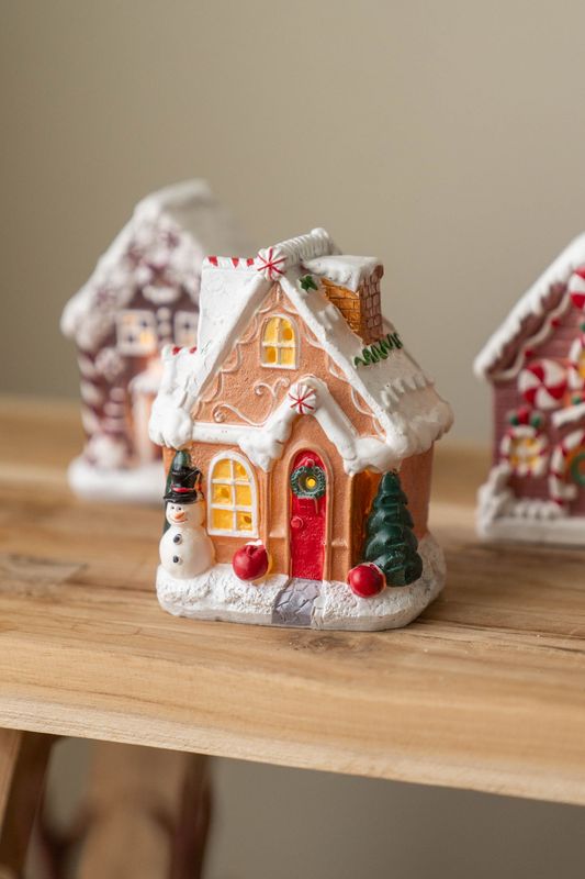 Juleby - Pepperkakehus Snømann