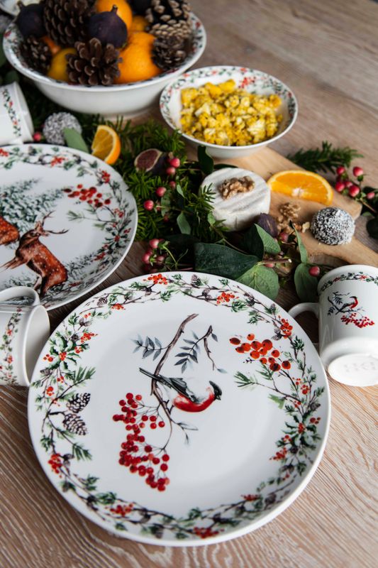 Juletid Tallerken 27cm Dompap