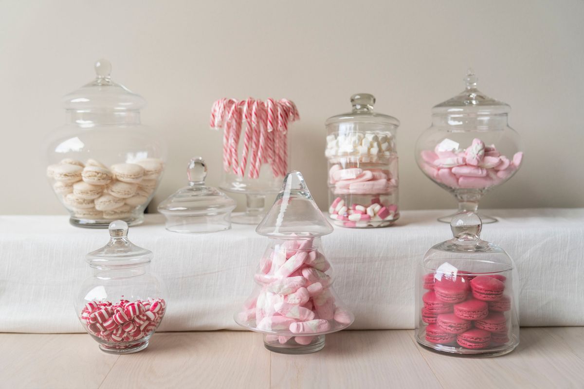 GlassKrukke med lokk 19cm