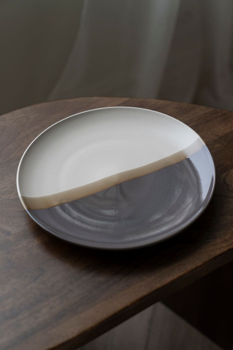 Hombre - Tallerken 26cm Beige/Grå