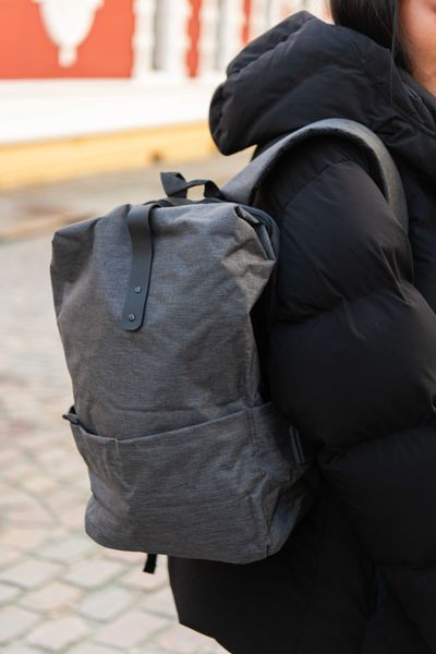 Hovedbilde Ryggsekk 27x15x40cm - Mørk Grå