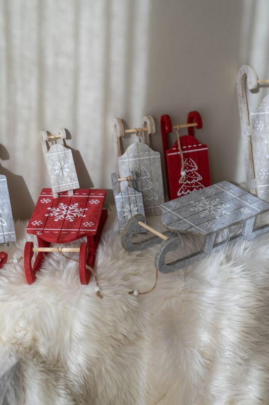 Juletrepynt Kjelke 24cm - Rød