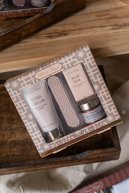 Gavesett Mocca Royal - Håndsett Lys Rosa
