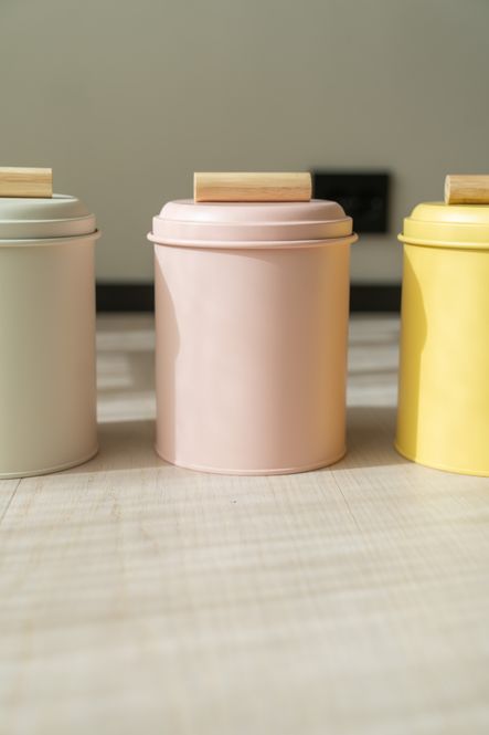 Hovedbilde Krukke med trehåndtak – 13,5×13,5×20 cm ...