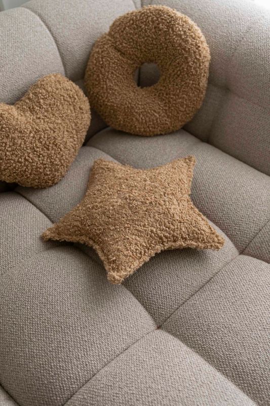 Pute Stjerne 43x30cm - Beige