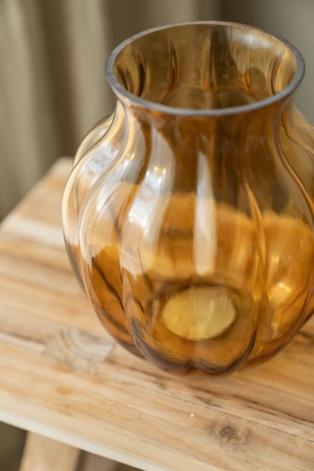 Hovedbilde Vase glass 20cm Gul