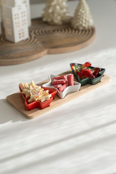 Hovedbilde Serveringssett - Stjerne og Tre Farget