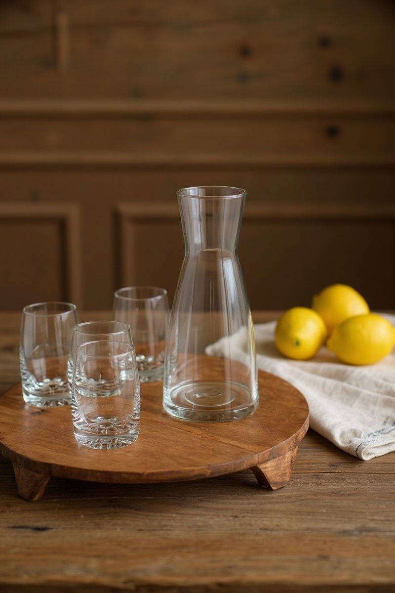 PAKKETILBUD Karaffel Glass - 1 liter + Flyt Vannglass 6pk