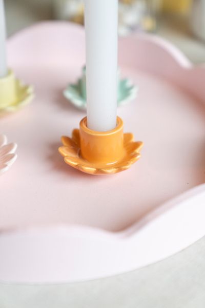 Hovedbilde Lysestake blomst – oransje