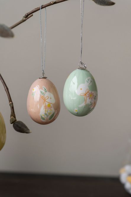 Hovedbilde Hengende påskeegg – Blå/rosa