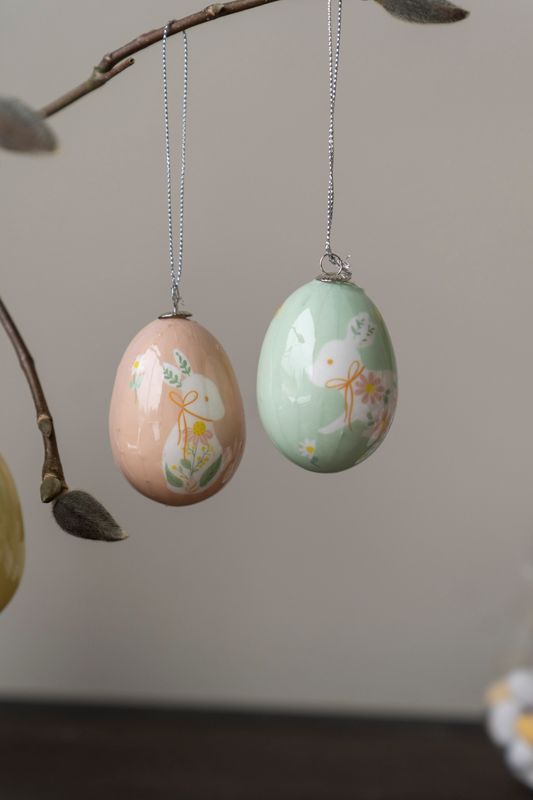Hengende påskeegg – Blå/rosa