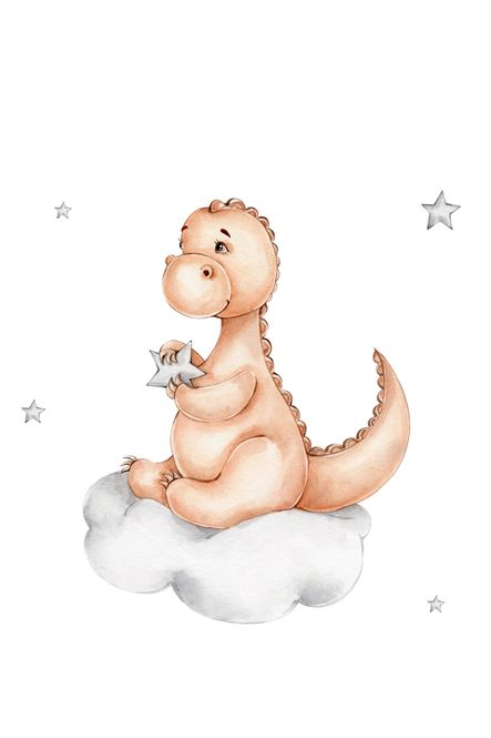 Hovedbilde Poster - Dinosaur på sky