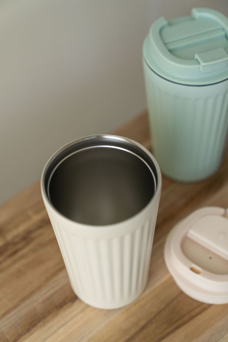 Termokrus i stål – beige