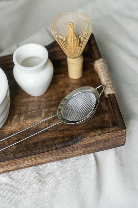 Matcha sett - Hvit