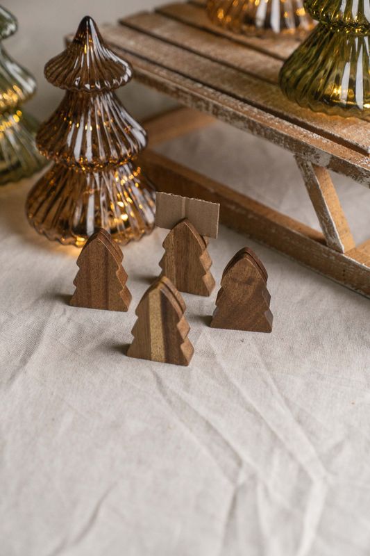 Bordkortholder 4pk - Juletre