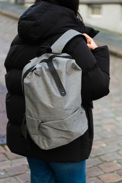 Hovedbilde Ryggsekk 27x15x40cm - Grå