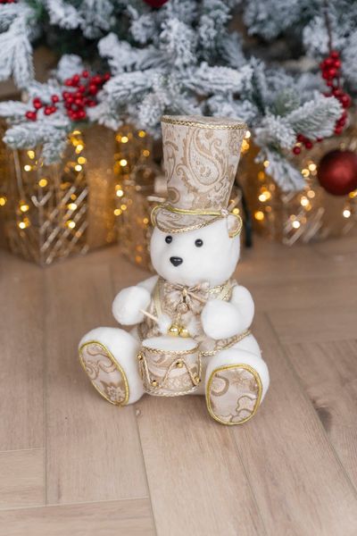 Hovedbilde Bamse m/tromme 33cm