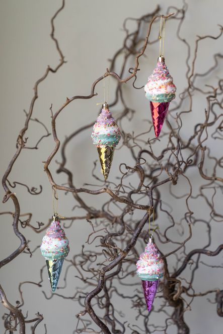 Hovedbilde Juletrepynt Iskrem 13x5cm - Rosa