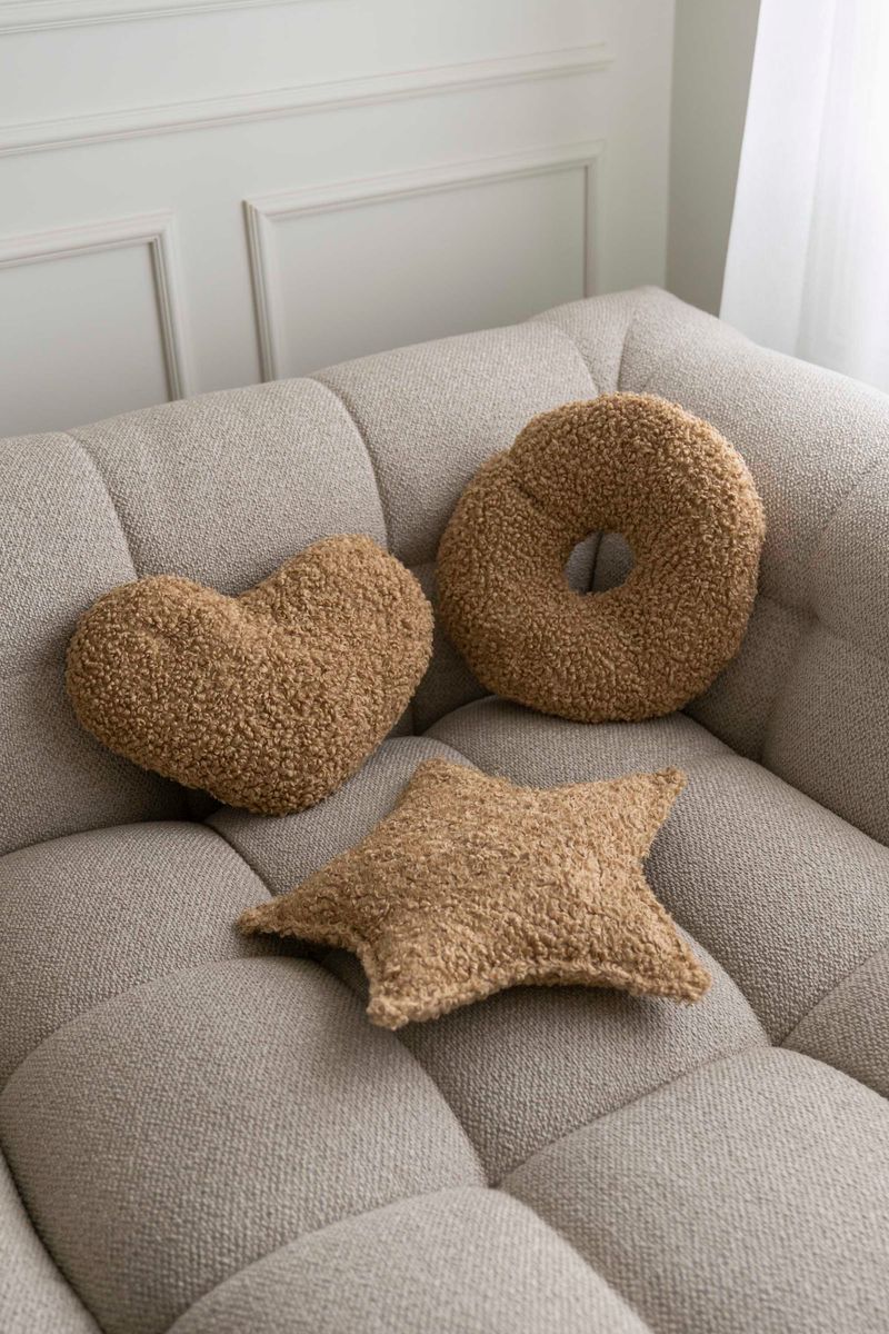 Pute Stjerne 43x30cm - Beige