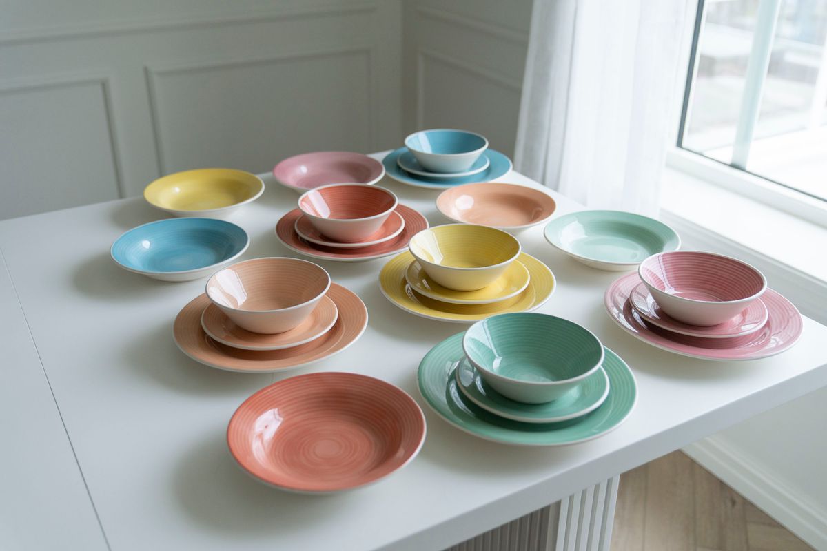 Virvelvind - Skål 22cm Oransje