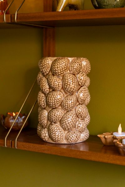 Hovedbilde Vase - Kongle 23cm Brun