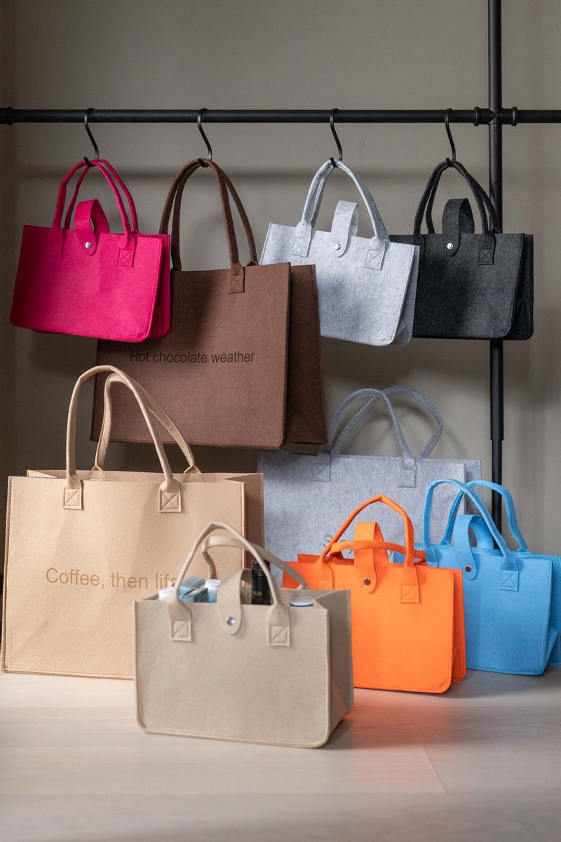 Tote bag i filt – 44×34×18 cm – Stay Cozy