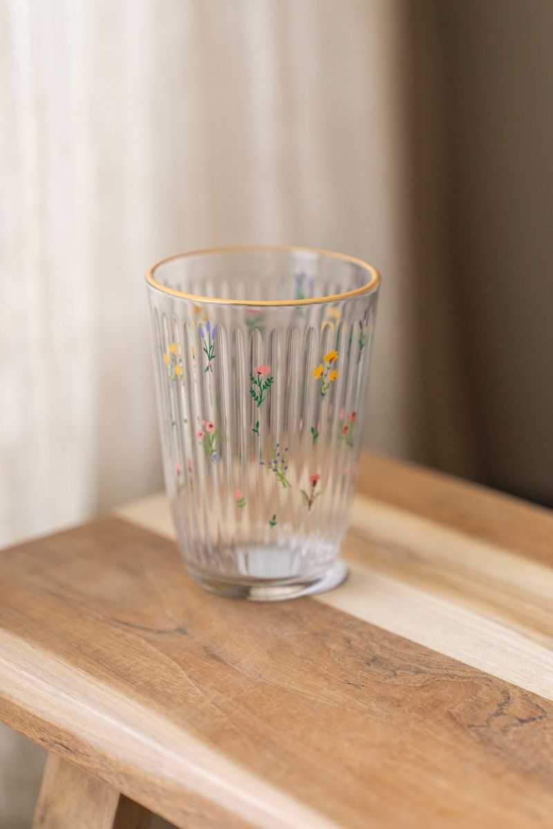 Markblomst Vannglass 395ml - Gul