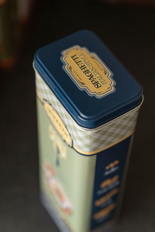 Milano Oppbevaringsboks Pasta – 9,5 x 7,5 x H 19,5 cm - Blå