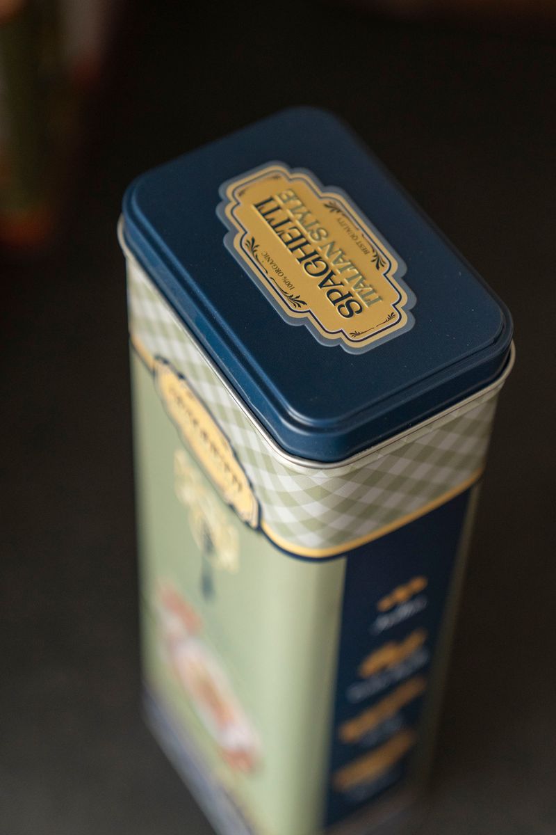 Milano Oppbevaringsboks Pasta – 9,5 x 7,5 x H 19,5 cm - Blå
