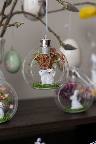 Hovedbilde Glasskule – kanin – 9×9×12 cm – ...