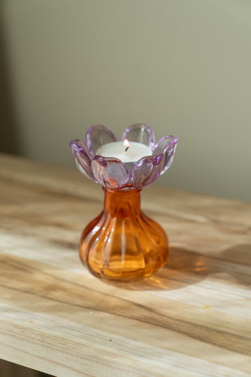Telysholder blomst – oransje